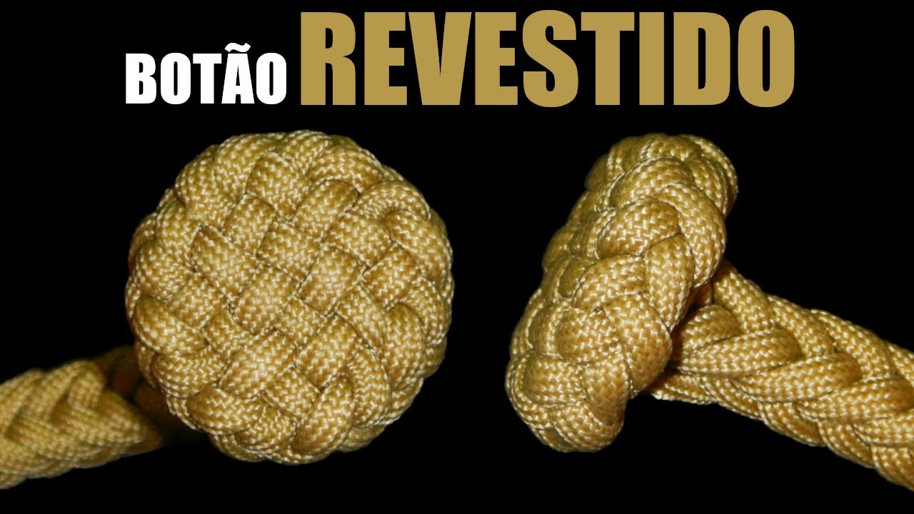 Botão REVESTIDO de 8 (passo a passo)