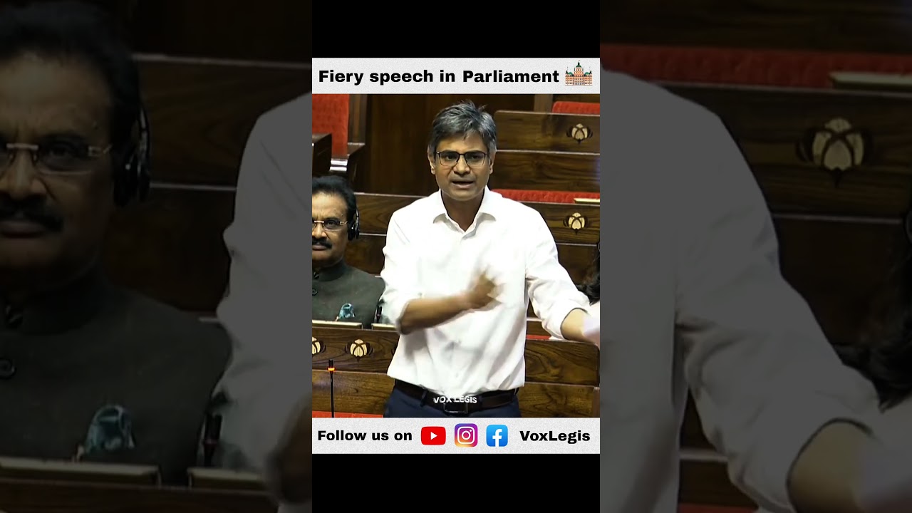 Fiery speech in parliament ||Sandeep pathak Fiery speech