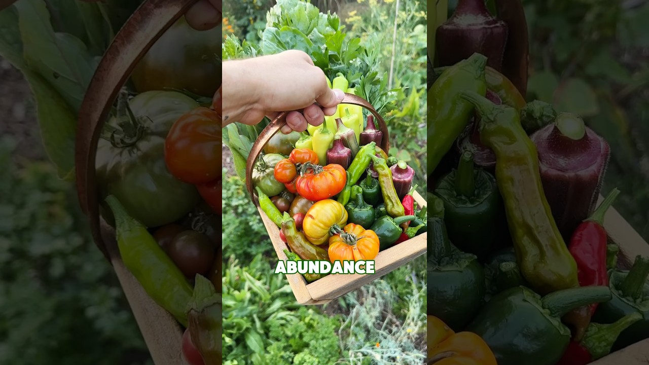 Time to #harvest! 🍅✨ #garden #farming #food