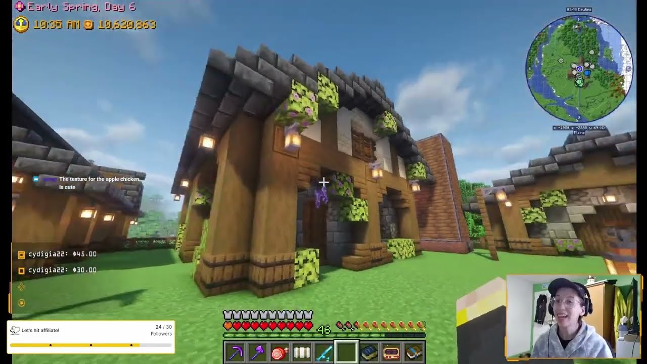Stardew but it's -  Minecraft
