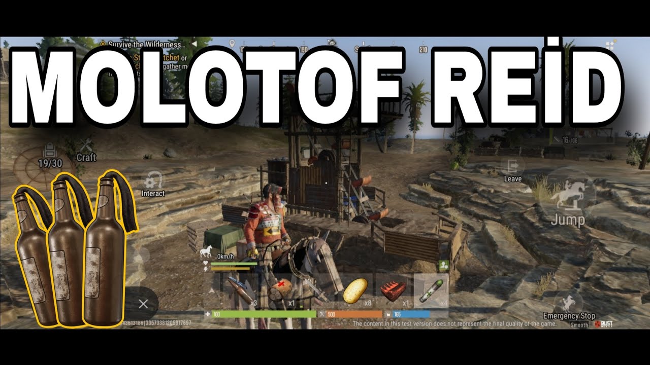 Rust mobile Molotof reidi ( güzel loot çıktı )