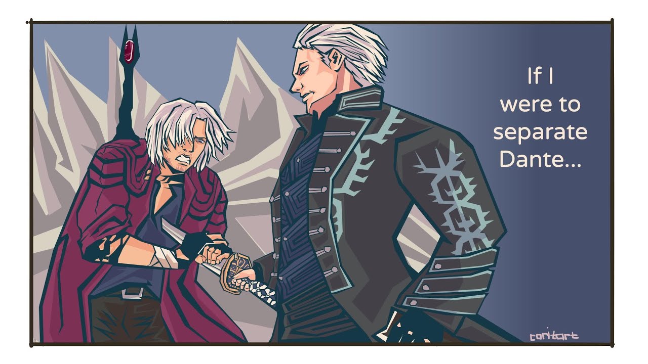 [DMC comicdub] А что, если бы Вергилий разлучил Данте?