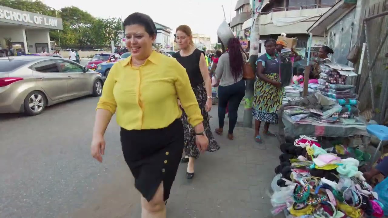 WALK IN AFRICA MARKET GHANA ACCRA DAY TO NIGHT