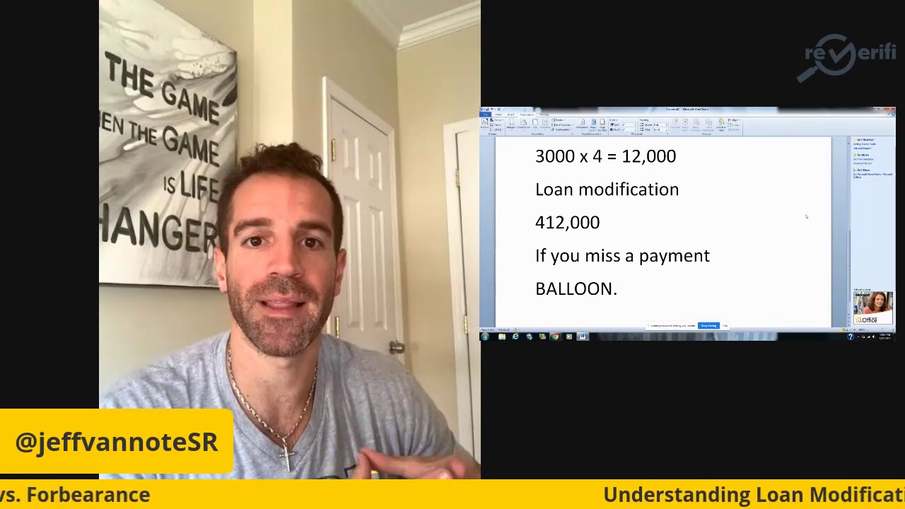 Loan Modification vs. A Forbearance on Your Mortgage Loan