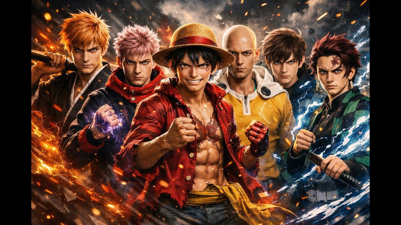 Protagonist's Time (Ichigo, Itadori, Luffy, Naruto, Saitama, Jiwoo, Tanjiro) | G4L4T1CU5