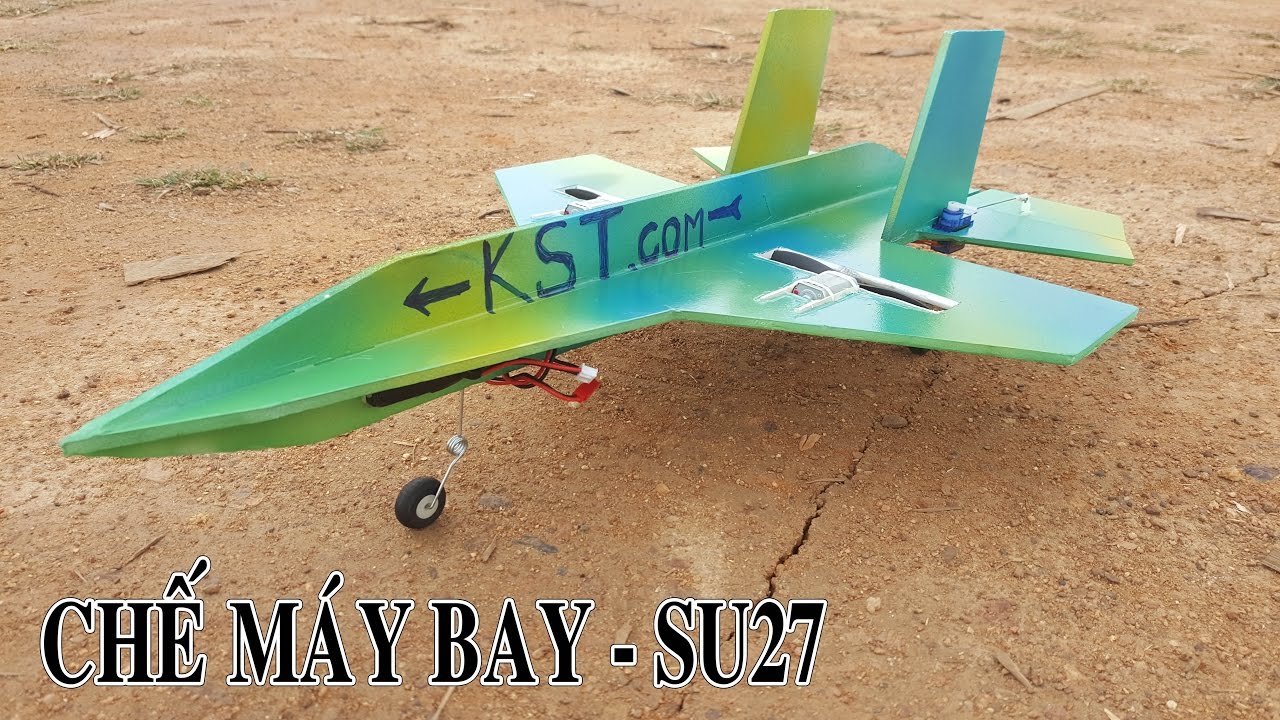 Chế Máy Bay Cánh Bằng Mini Su27 - sukhoi