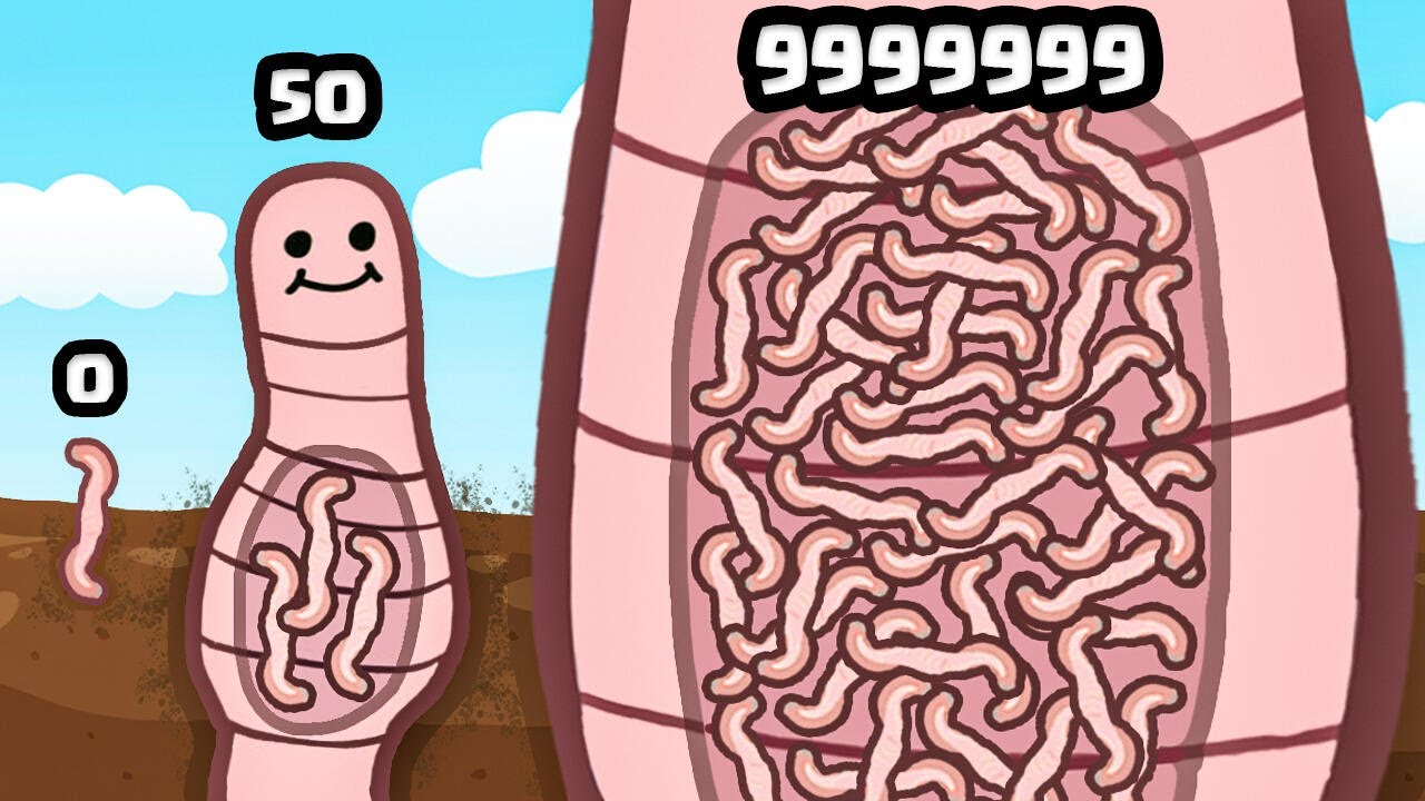 Growing a Worm to FATTEST  SNAKE!