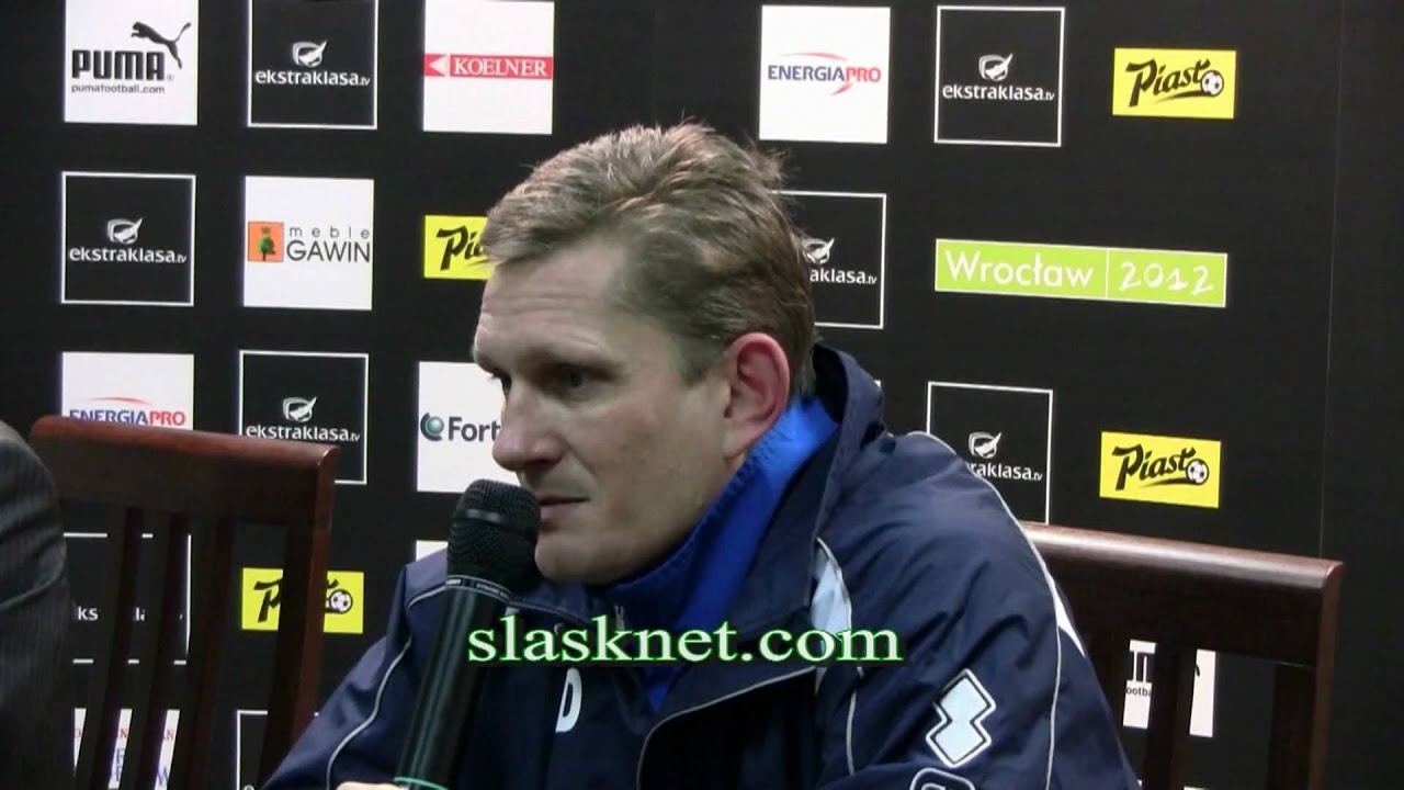 Śląsk Wrocław - Piast Gliwice (konferencja prasowa - Dariusz Fornalak)