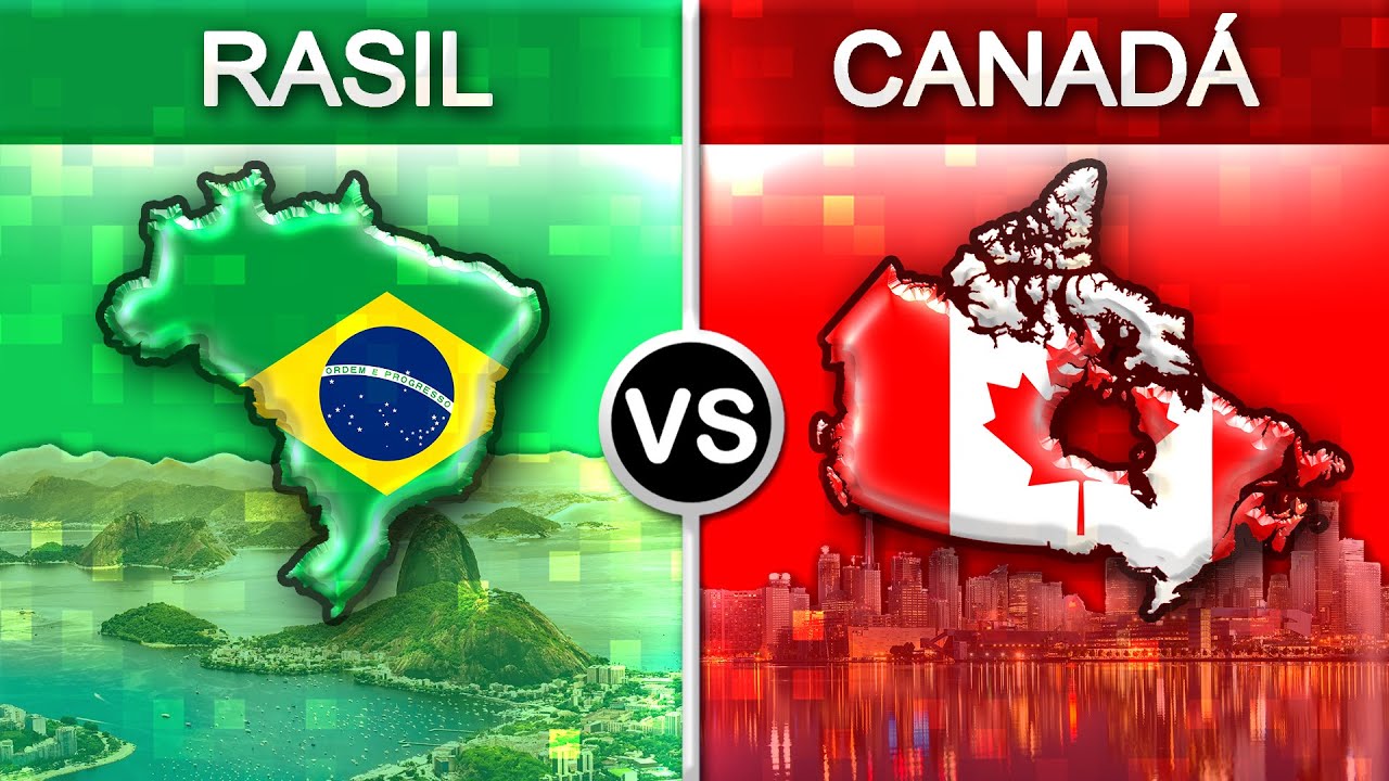 Brasil vs Canad&aacute; | Compara&ccedil;&atilde;o de pa&iacute;ses