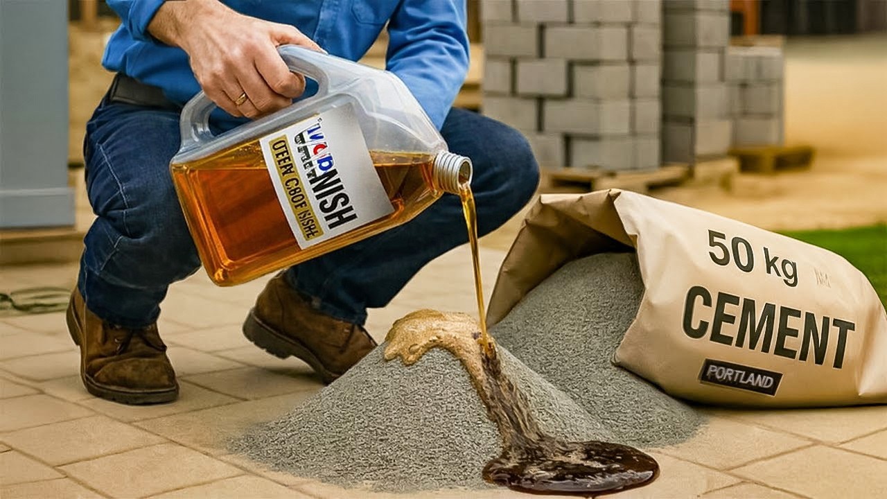 Залейте цемент лаком и узнайте то, о чём не знают миллиарды людей! (Небольшой трюк)