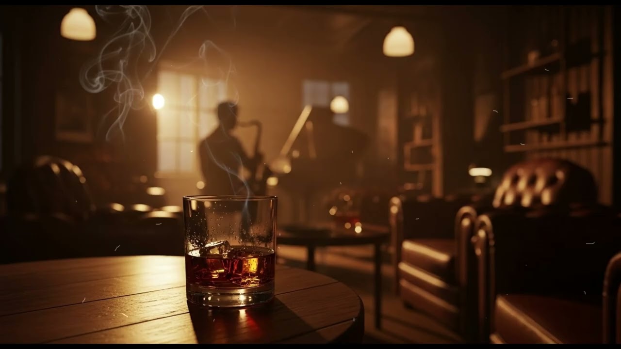 Smooth Whiskey Jazz 🥃 Soulful Blues Melodies for Focus, Study & Cozy Evening Vibes