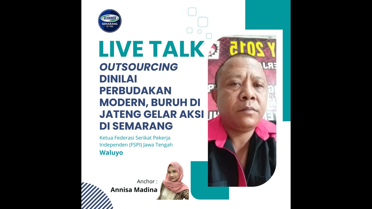 Outsourcing Dinilai Perbudakan Modern, Buruh di jateng Gelar Aksi di Semarang