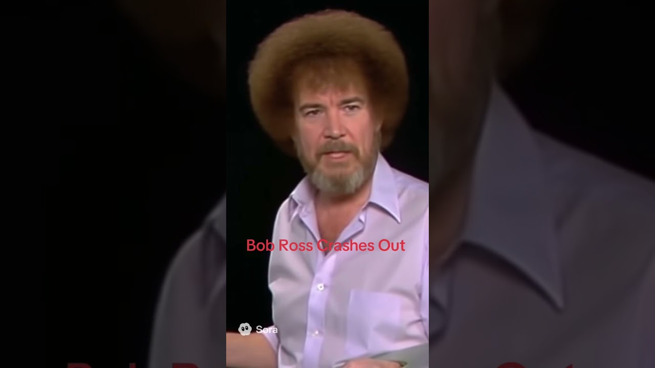 Bob Ross crashes out! #bobross #ai