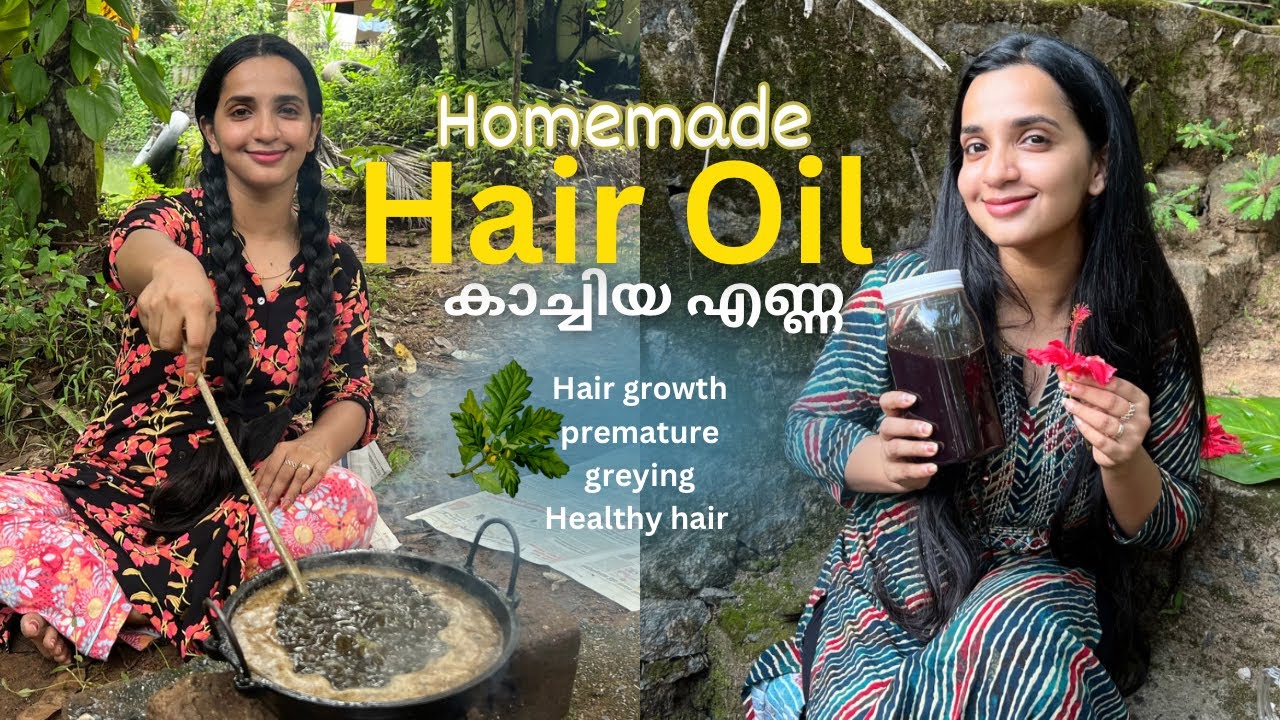 Herbal Hair Oil | Hair Growth | Black hair | Premature greying | Malavika Krishnadas