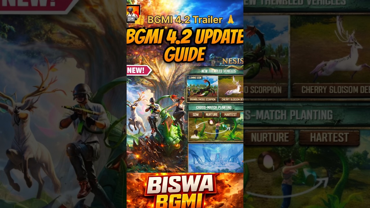 BGMI 4.2 Update Trailer 🔥 New Theme 