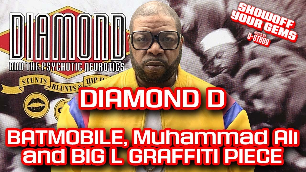 Diggin In The Crates Producer/MC Diamond D of DITC hip hop collection 2020, Big L Graffiti and more.