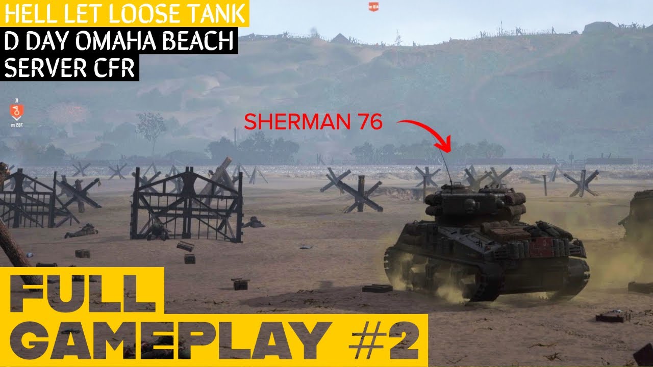 HELL LET LOOSE : Tank crew arrives late in Omaha beach ( Cinematic intro ) #hellletloose  #rp