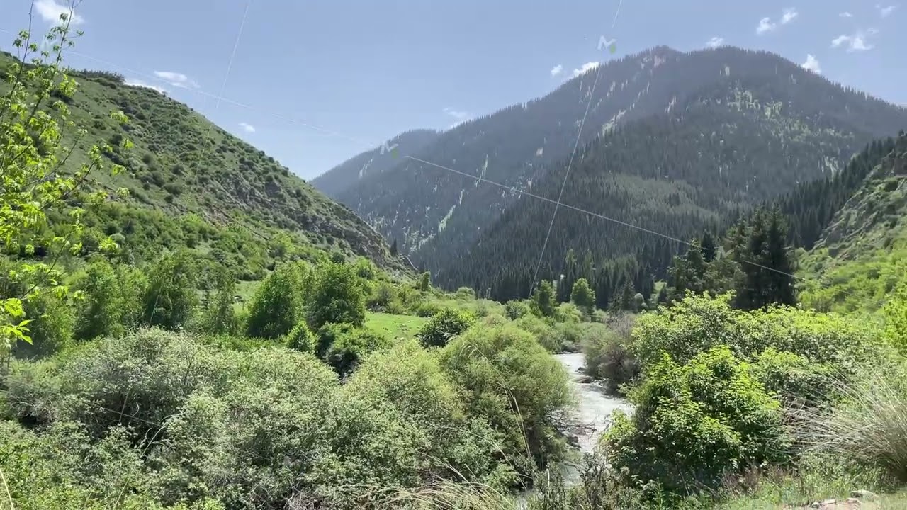 Tian Shan mountains in Kyrgyzstan travel amateur shot