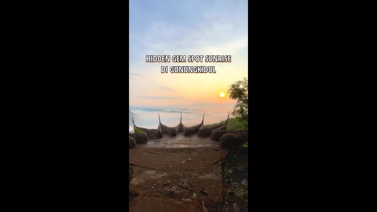 Hidden Gem Spot Sunrise di Gunungkidul #shorts