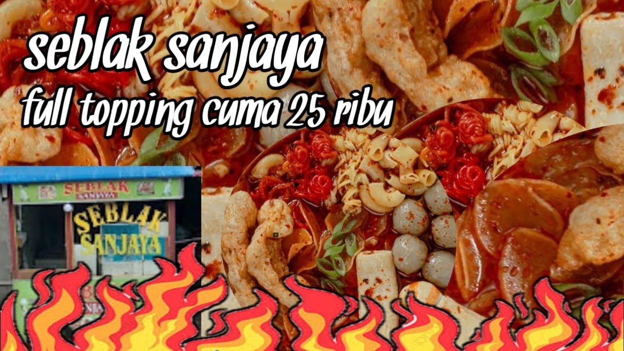 25 rb full toping !! seblak ini toping nya unik bangett - indonesia street food