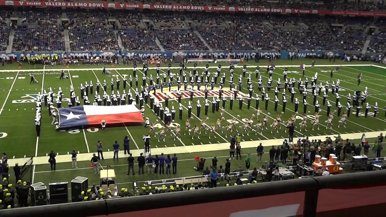 160102 TCU Band Alamo Bowl Pregame