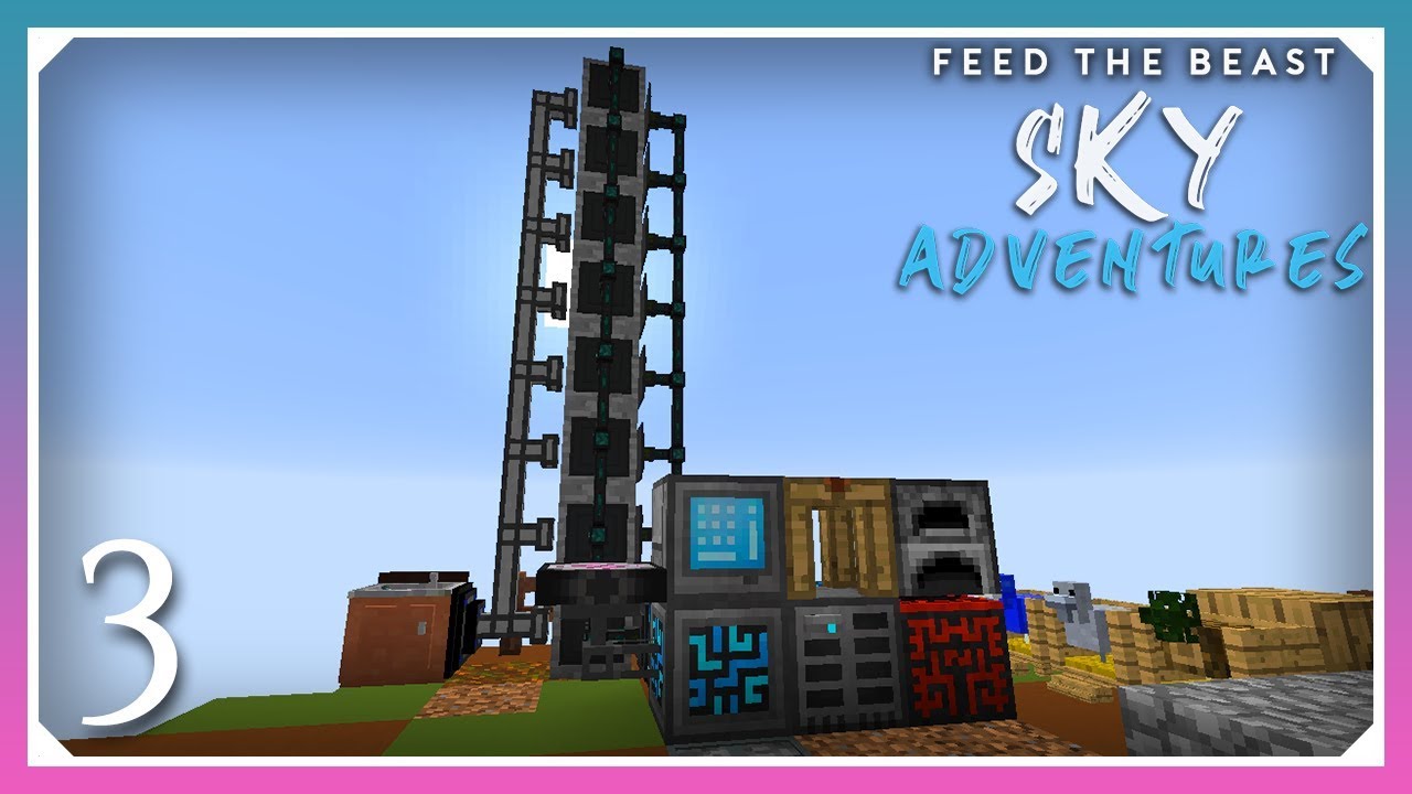 FTB Sky Adventures | Energy Condenser & Simple EMC Farm! | E03 (FTB Skyblock 1.12.2)