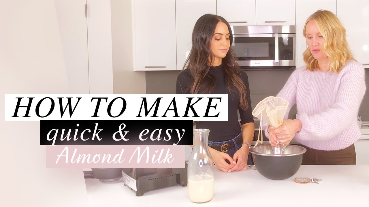Food For Skin Glow: Homemade Almond Milk Recipe Feat Monika Blunder | Dr Mona Vand