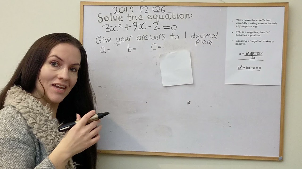 QUADRATIC FORMULA-an explanation