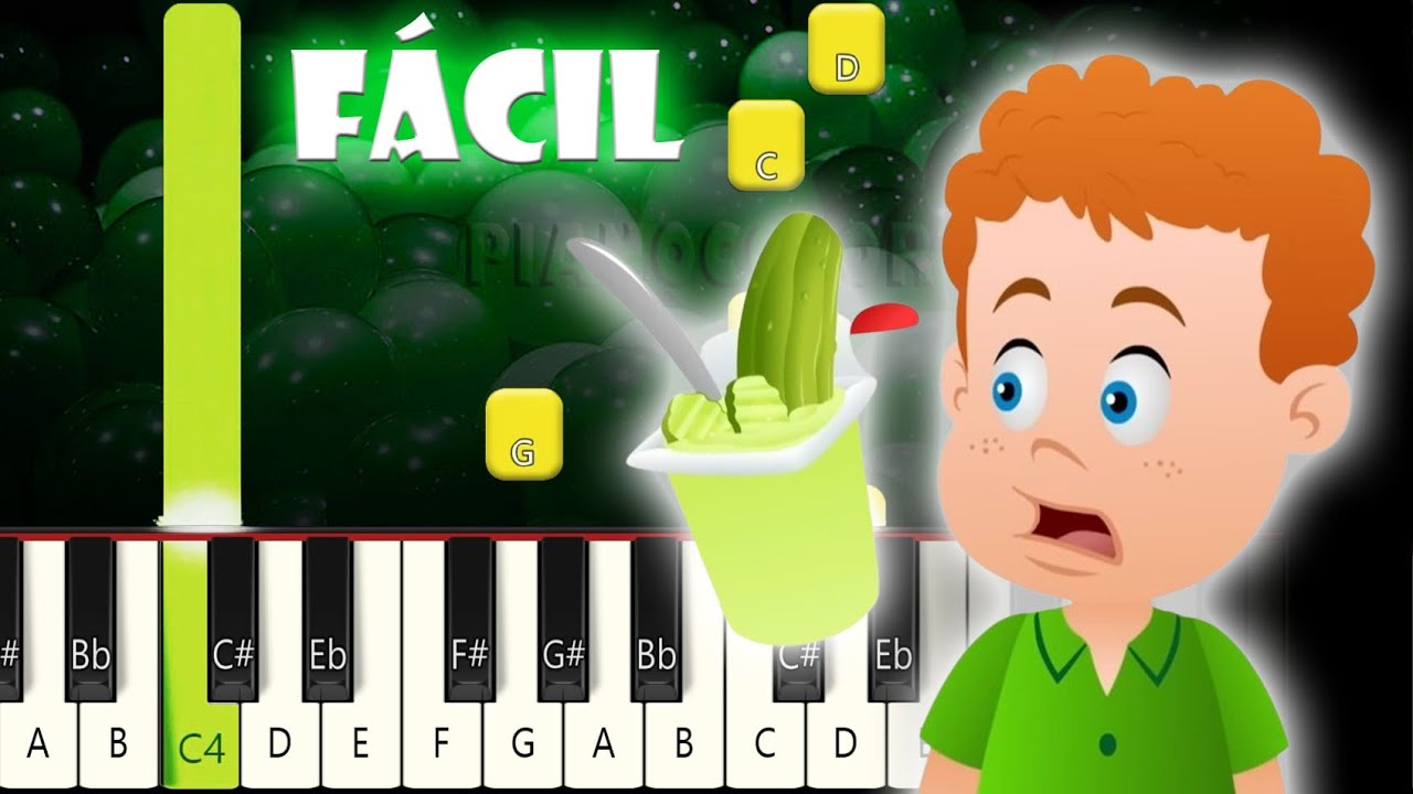 Te Gusta el Pudin de Pepinillo - Super Simple  | Piano Tutorial FÁCIL | Cover | Karaoke