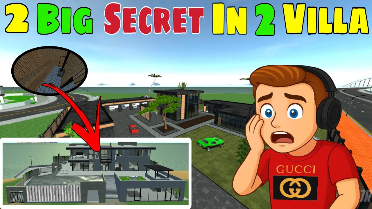 2 Big Secret😱In 2 Villa😨|| Secret Room in New and Old villa in Car Simulator 2