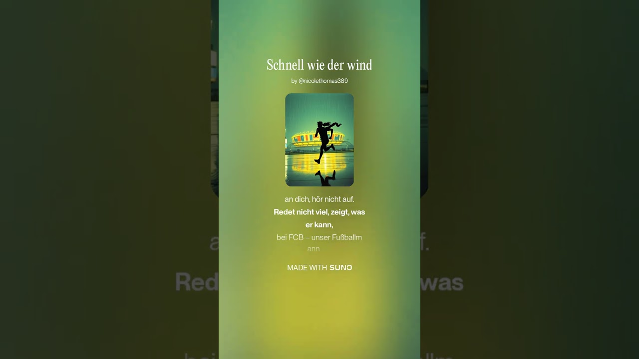 schnell wie der Wind, sport, motivational, supportive