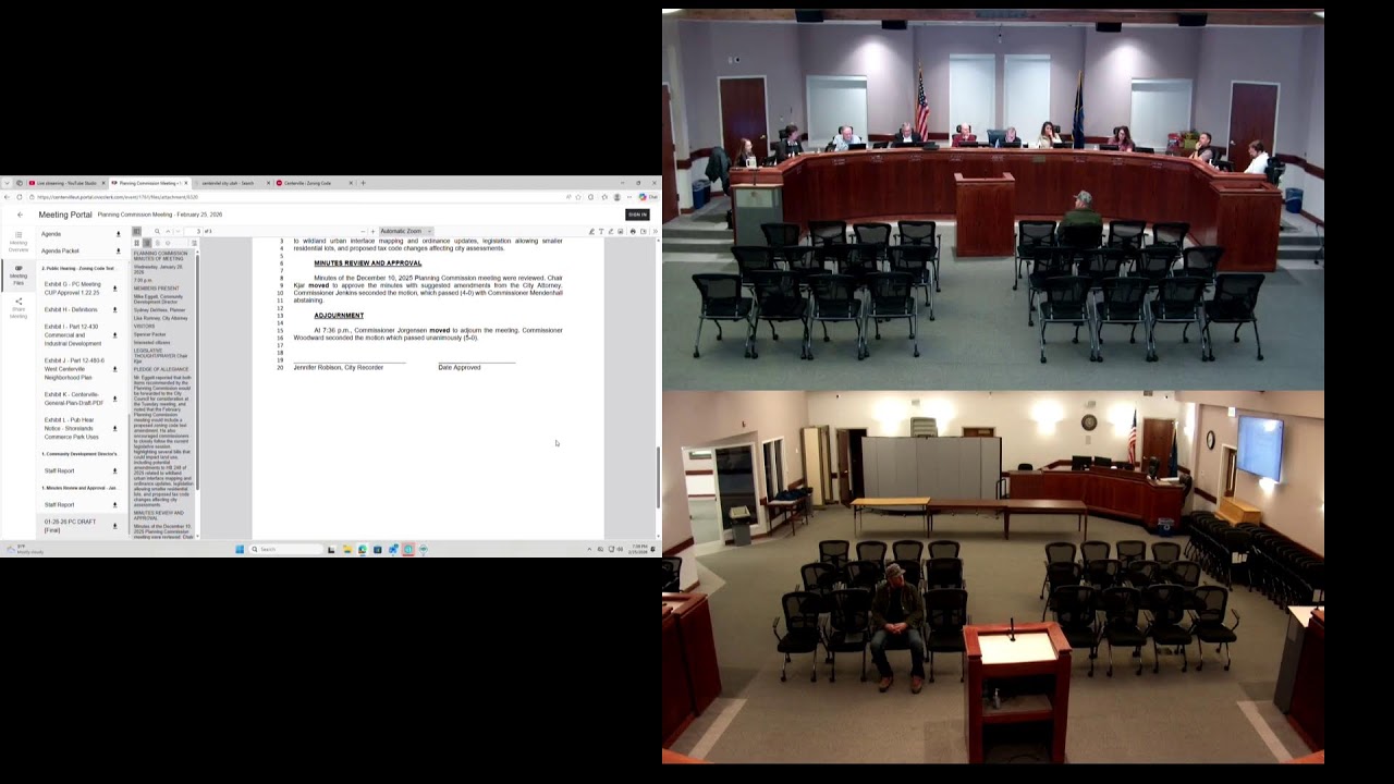 February 25, 2026 Planning Commission Meeting