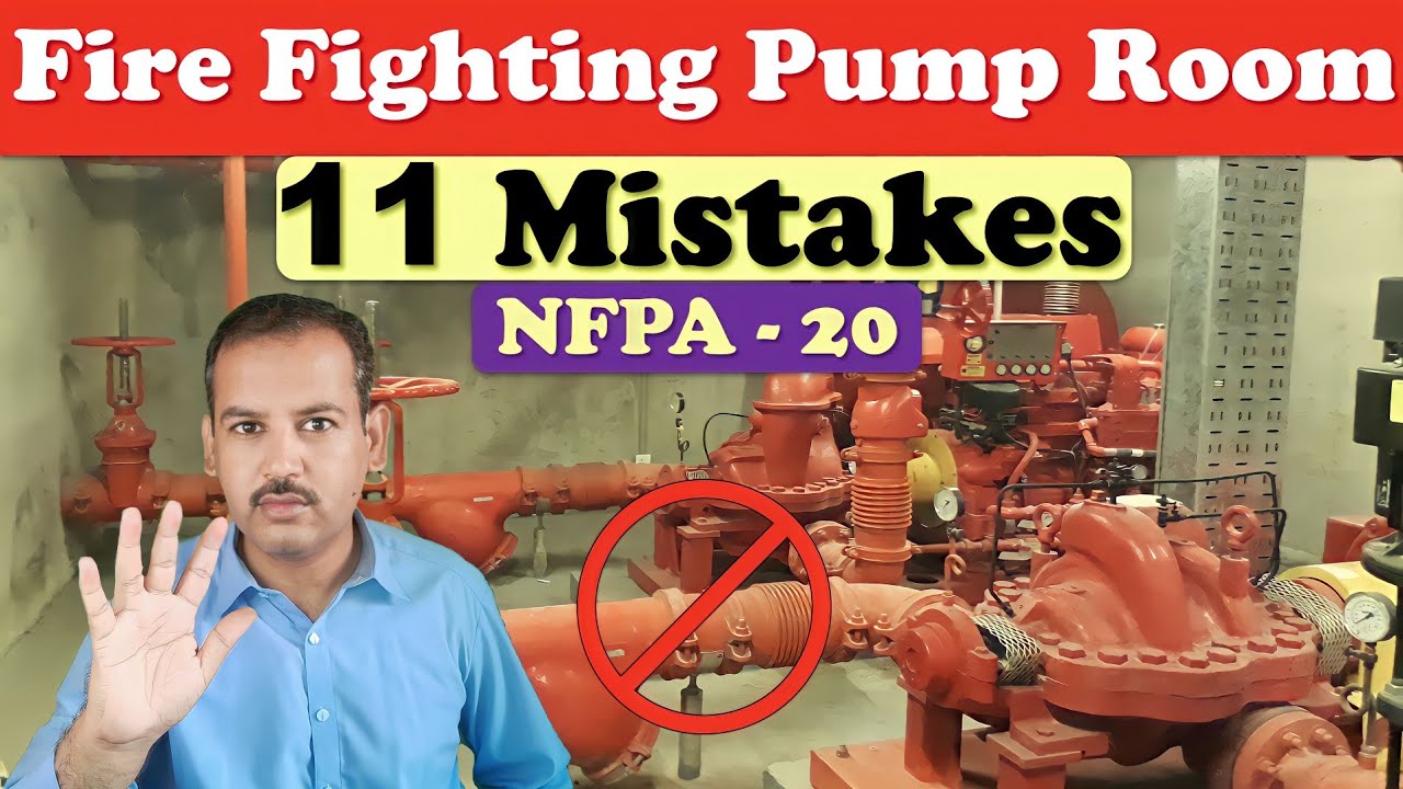 Fire Fighting Pump Room Installation Mistakes NFPA 20 in Urdu