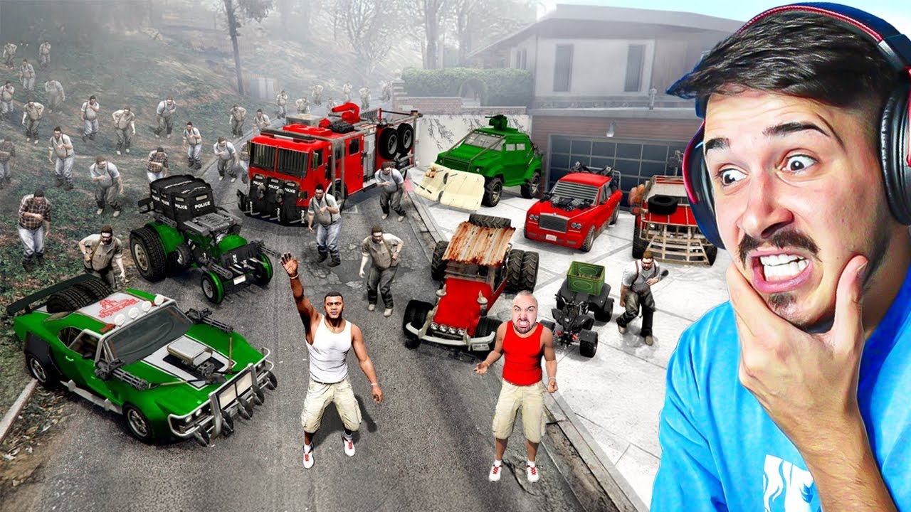 PRIJATELJ I JA BJEŽIMO U DRUGI GRAD OD ZOMBIJA U GTA 5 !*!?!?