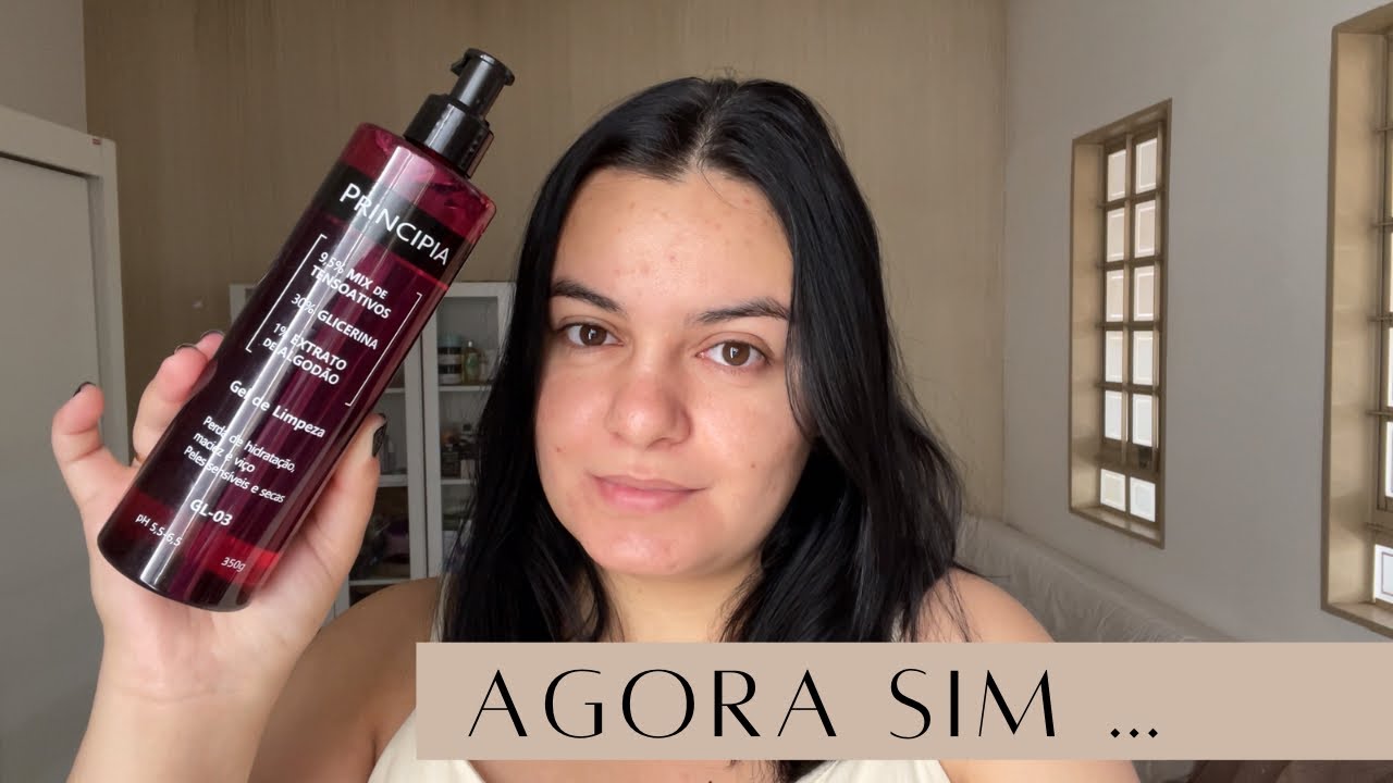 Novo sabonete facial da Principia GL-03 — gel de limpeza com 30% de glicerina e extrato de algodão