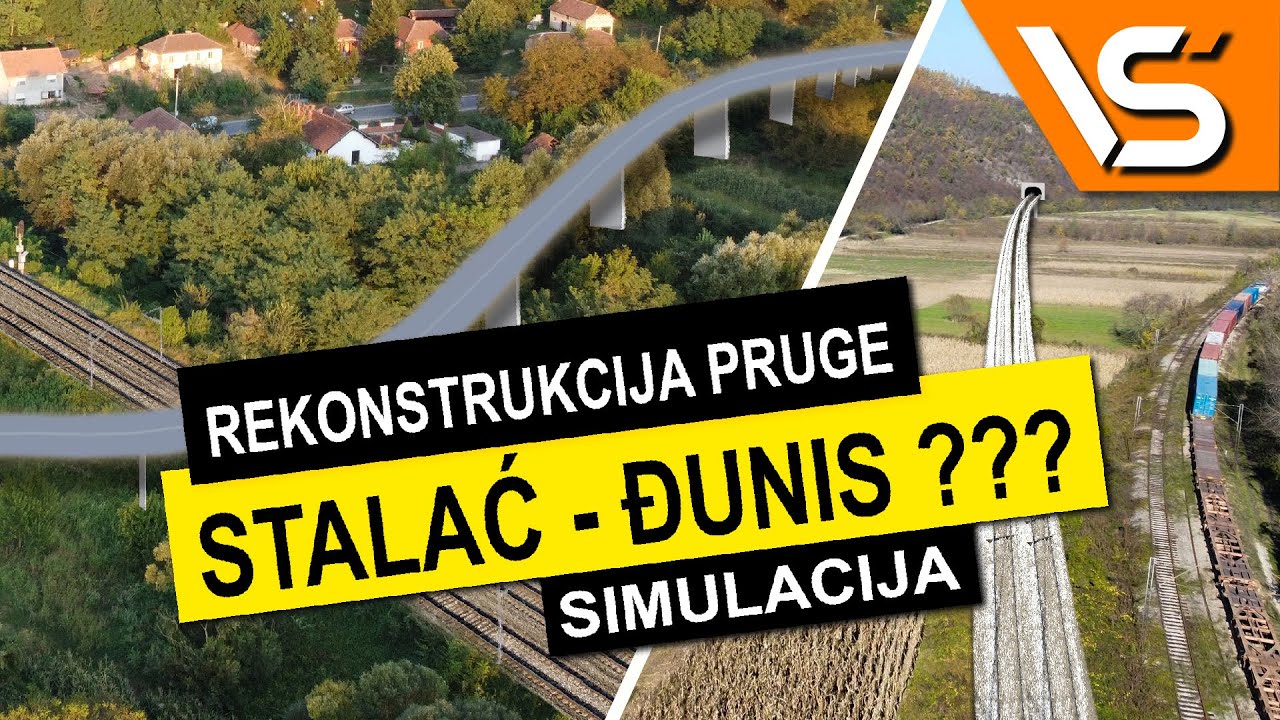 #103/21 | REKONSTRUKCIJA PRUGE STALAĆ - DJUNIS ??? | SIMULACIJA [VOZOVI]