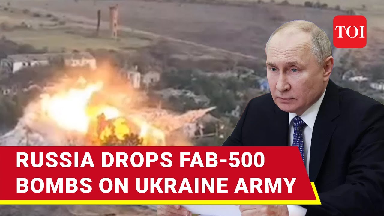 Putin's Forces Blow Up Ukrainian Army's Command Post With  FAB-500 Bombs | Watch