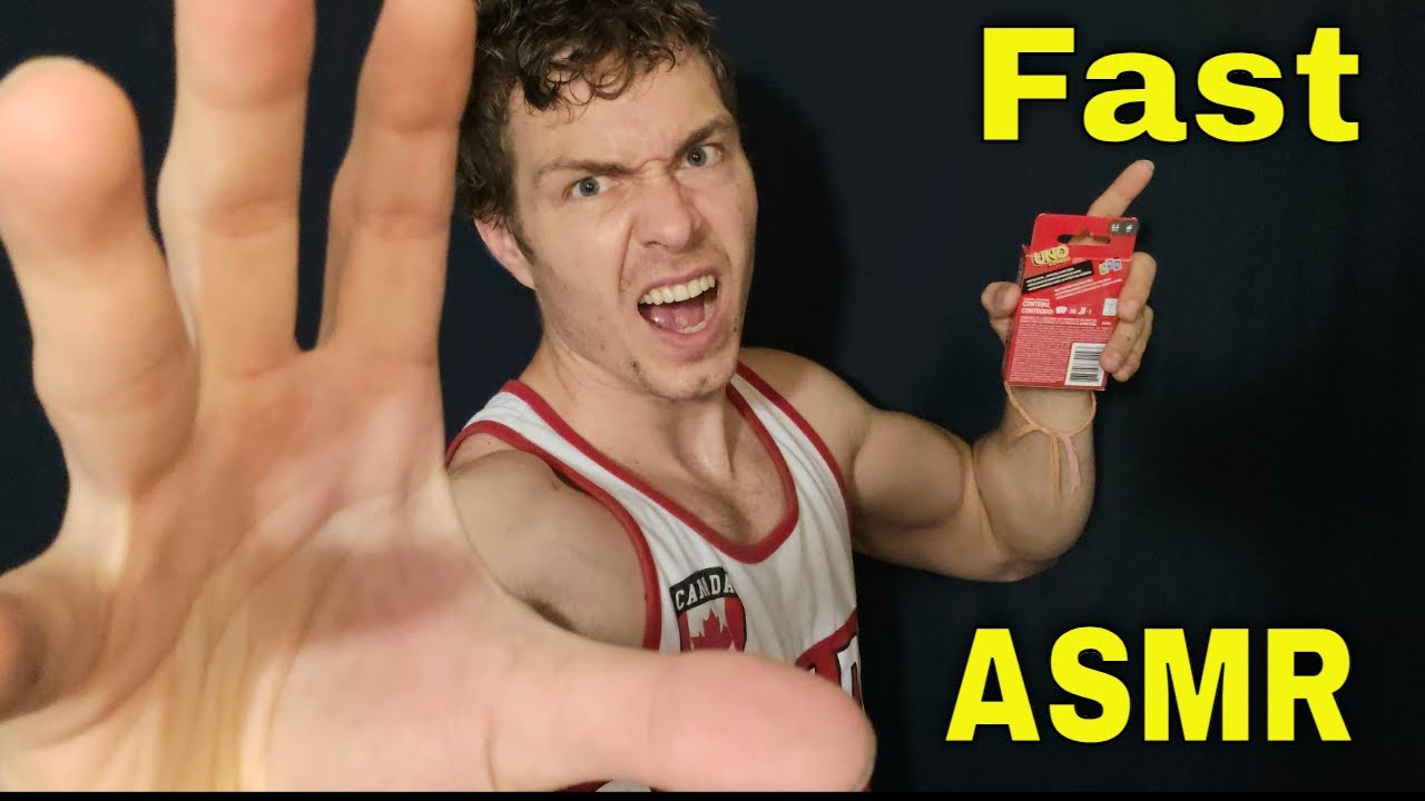 ASMR | Fast and Aggressive Hand Sounds/Movements, Mouth Sounds Tapping, Visual Triggers