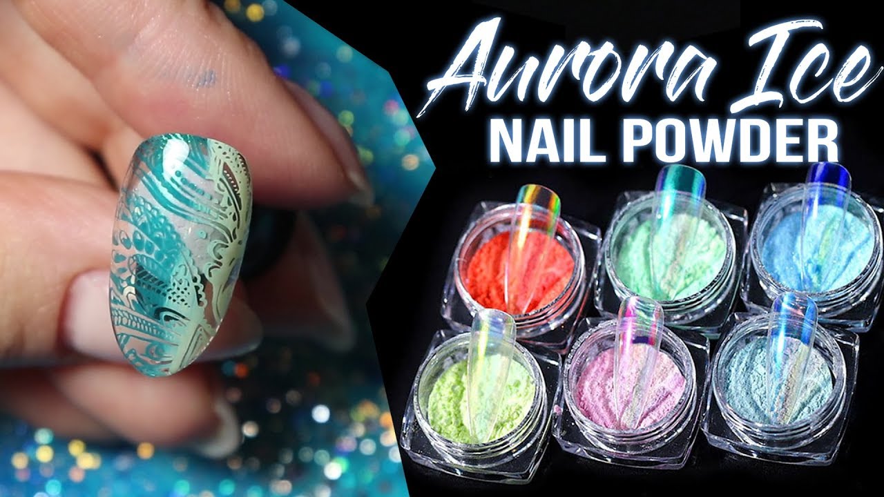 🧊NEW Aurora ICE Powder & Easy Stamping Designs