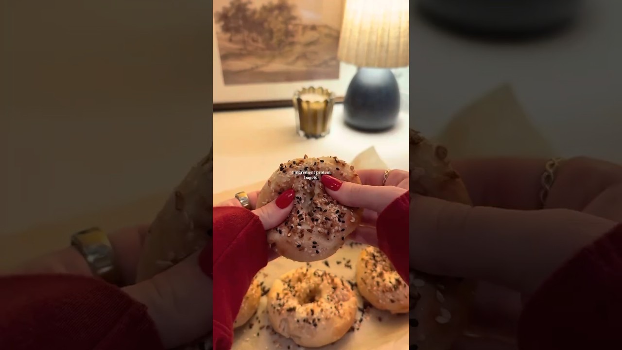 4 ingredient protein bagels! 🥯
