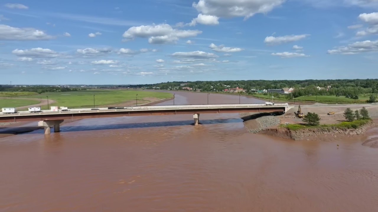 Moncton/Riverview Causeway Bridge Update:  July 29, 2021 Filmed in 4K
