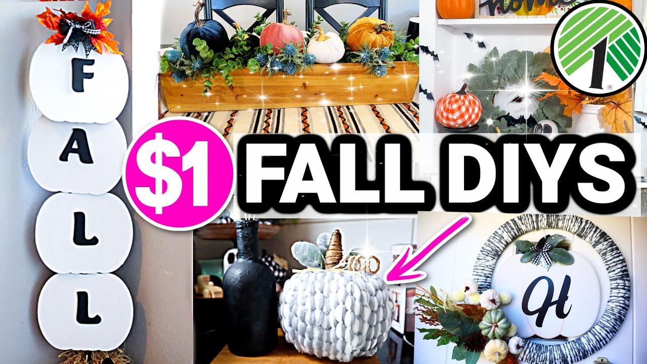 DOLLAR TREE FALL DIYS 2021 🍁 FALL DECOR IDEAS from the DOLLAR STORE 🍁