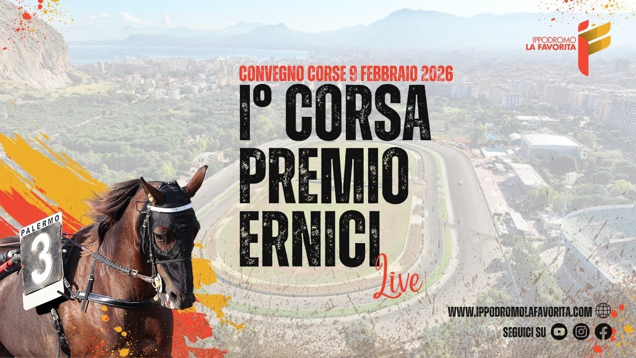 Live I° Corsa del 9 Febbraio 2026 - 3 anni - Metri 2000