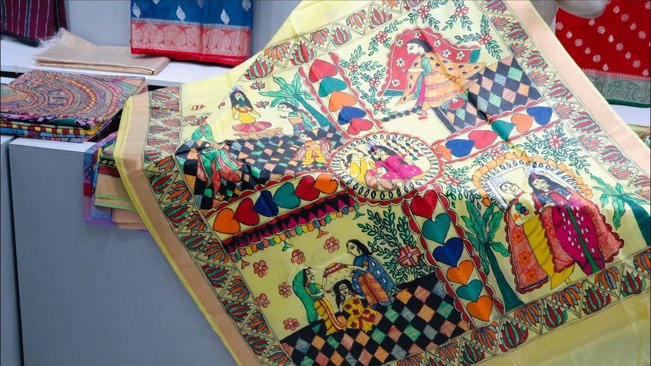 यह मधुबनी पेंटिंग की ख़ूबसूरत साड़ी आपका दिल जीत लेगी|Mohey desi Latest saree design|Bhagalpuri silk