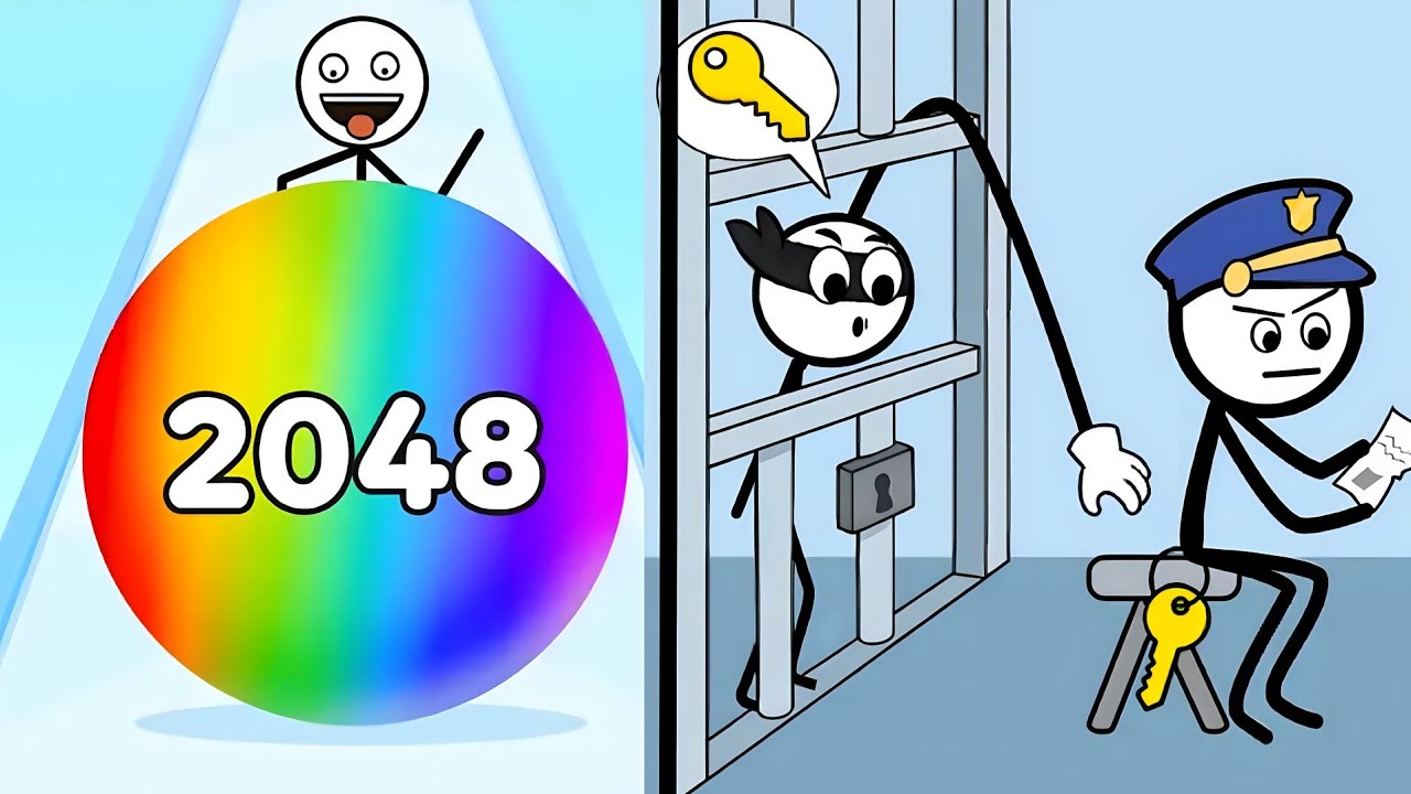 Impossible Thief Puzzle - Can You Beat It?!😱🕵🏿VS Stickman Roll Satisfying Gameplay Walkthrough.