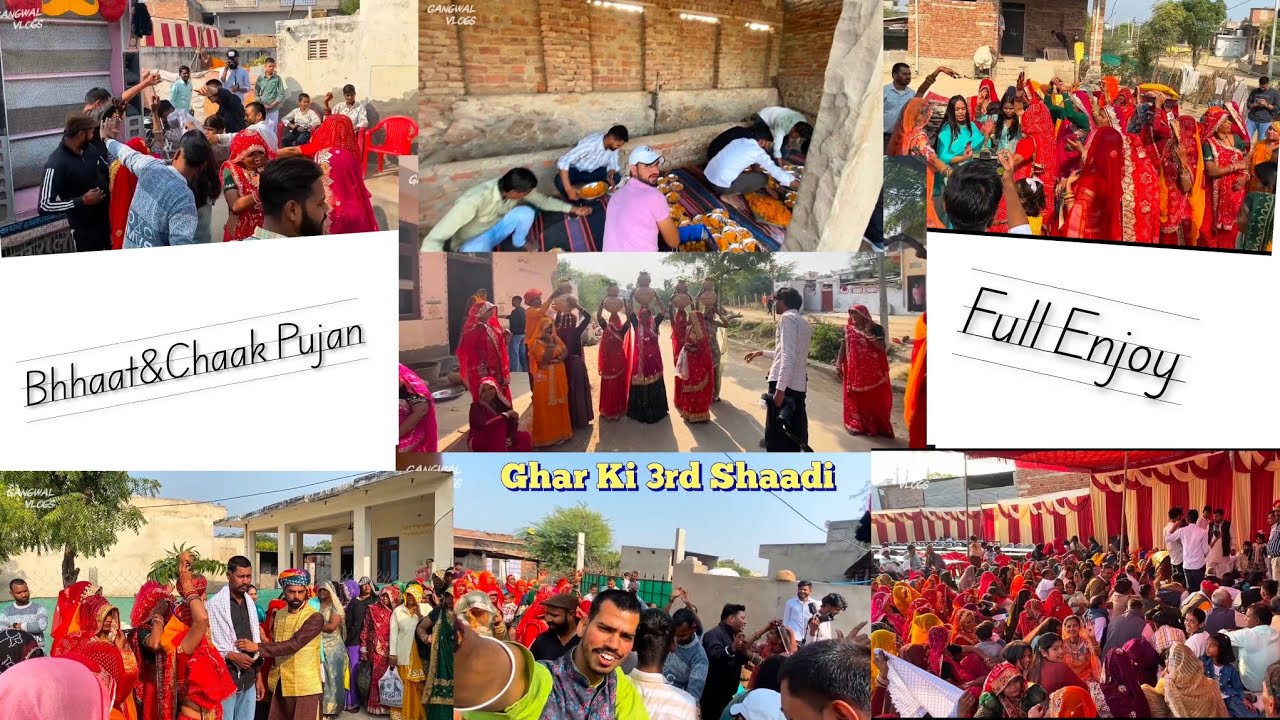 Bhai Ki Shhadi(Bhhat & Chaak Pujan)💞 #vlog #family #wedding #yt #dance 