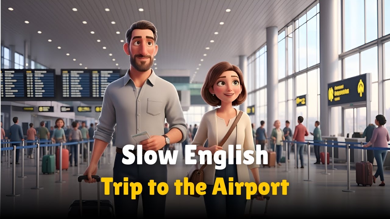 Trip to the Airport | Slow English For Beginners | A1–A2 level