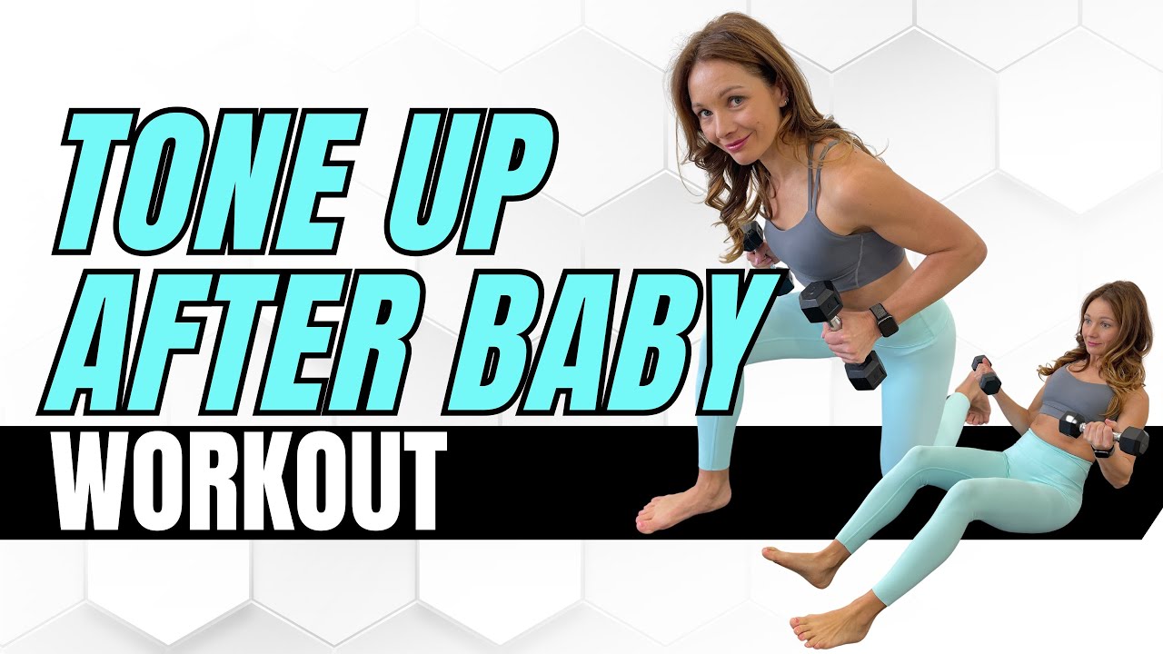 Full Body Postpartum Workout With Light Weights | TONING UP AFTER BABY
