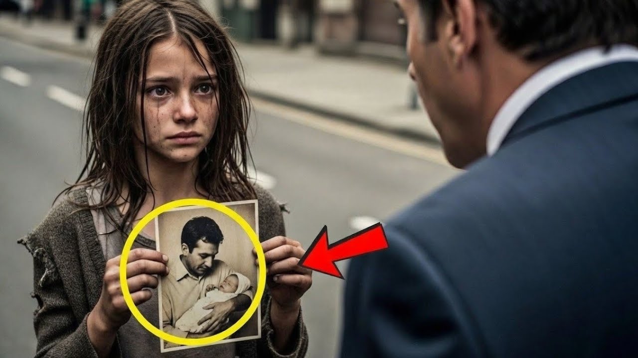 БЕДНАЯ ДЕВОЧКА ПОКАЗАЛА СТАРУЮ ФОТОГРАФИЮ МИЛЛИОНЕРУ… и сказала: «ТЫ — МОЙ ОТЕЦ!» 😭