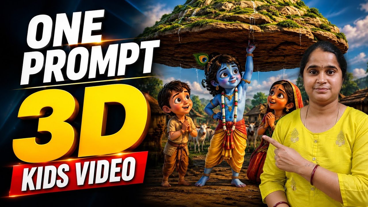 Create One Prompt to 3D Kids Storys with Dialogues 🤯 Very Easy | Claude + OMNI  for Beginners (FREE)